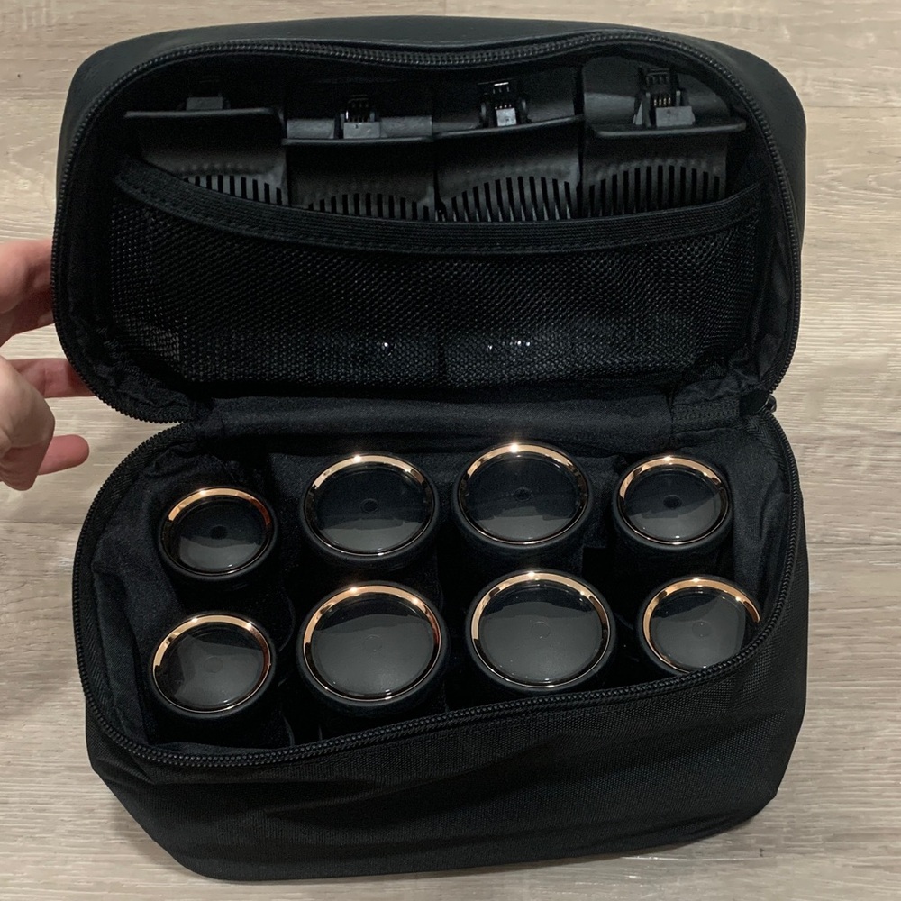 T3 Black and Gold Hair Rollers Set